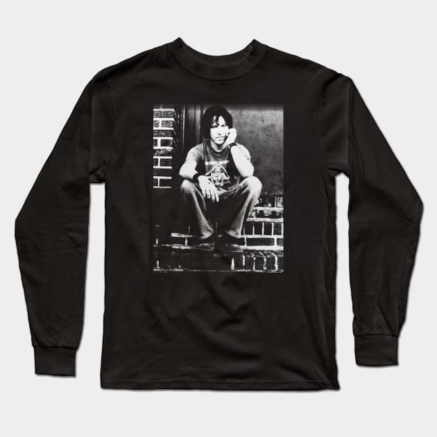 Elliott Smith // Vintage Style Design Long Sleeve T-Shirt by Indanafebry